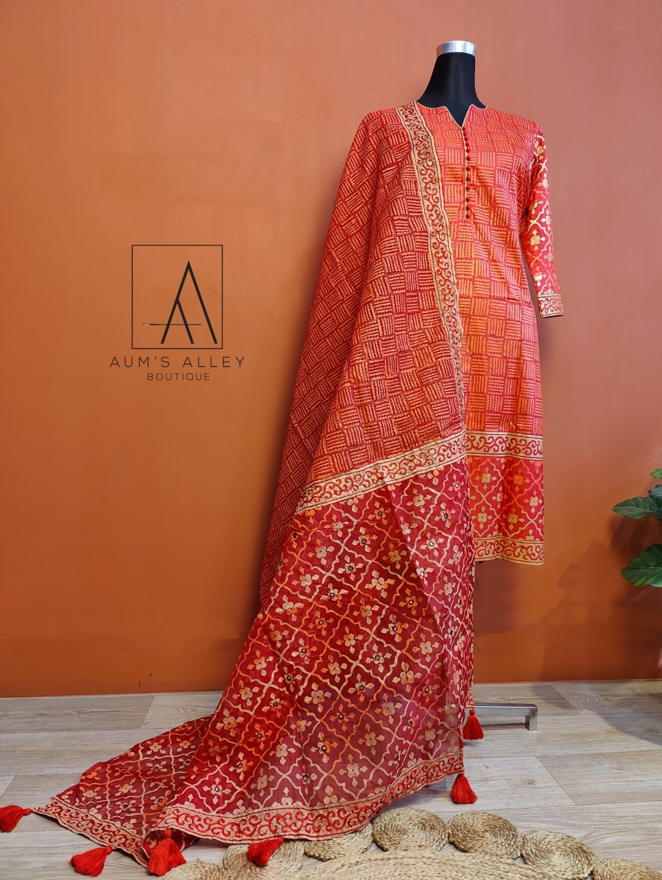 Reddish Maroon 3 Piece set