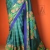 Deep Nilkanthi Dual Tone Premium Art Silk Saree