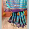 Handstitched Hand Block Dual Tone Premium Silk Saree