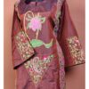 URVI Coffee Maroon Dual Tone Berry Silk Kurti Set