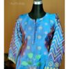 URVI Violet-Blue Dual Tone Premium Berry Silk Kurti Set