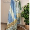 Surjokotha 5: Blockprint Premium Art Silk 3 Piece